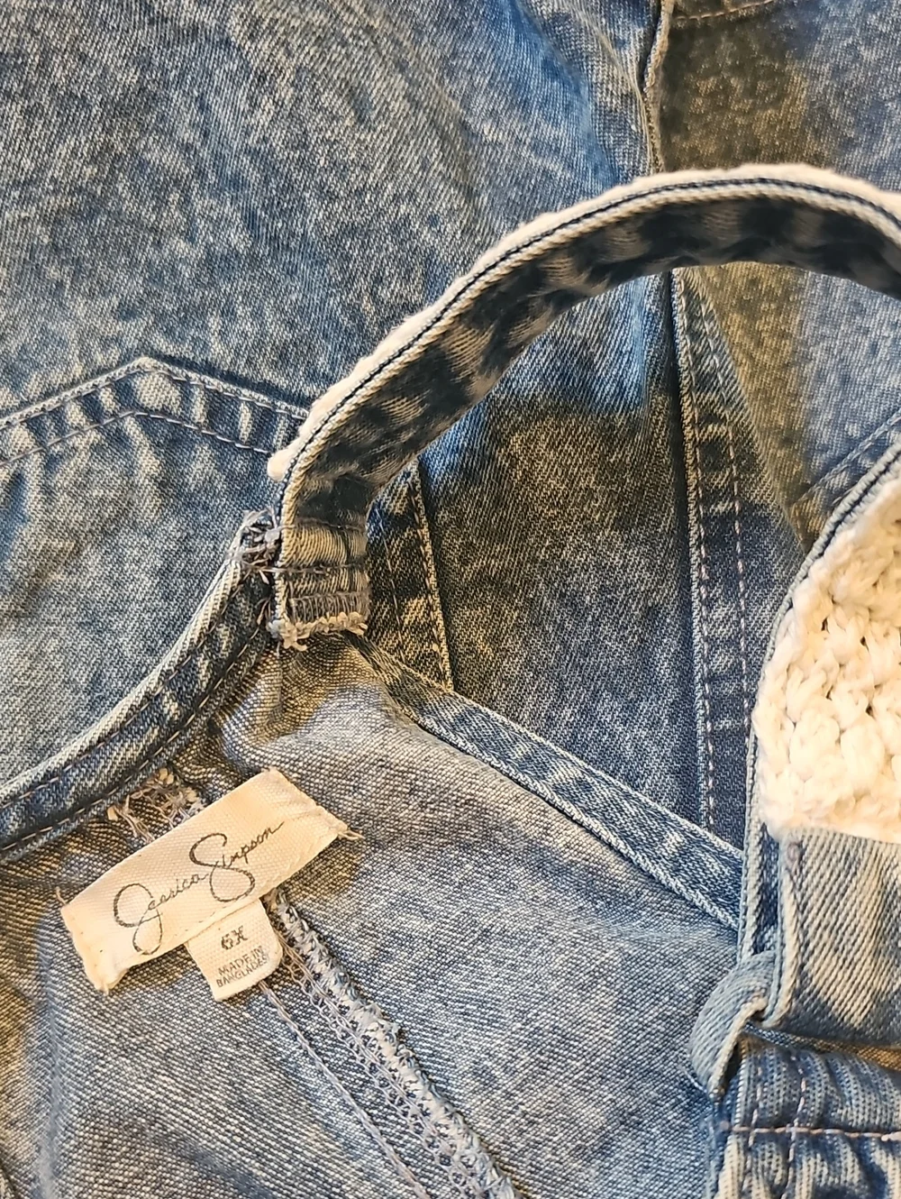 6X Denim Ovetalls Jessica Simpson